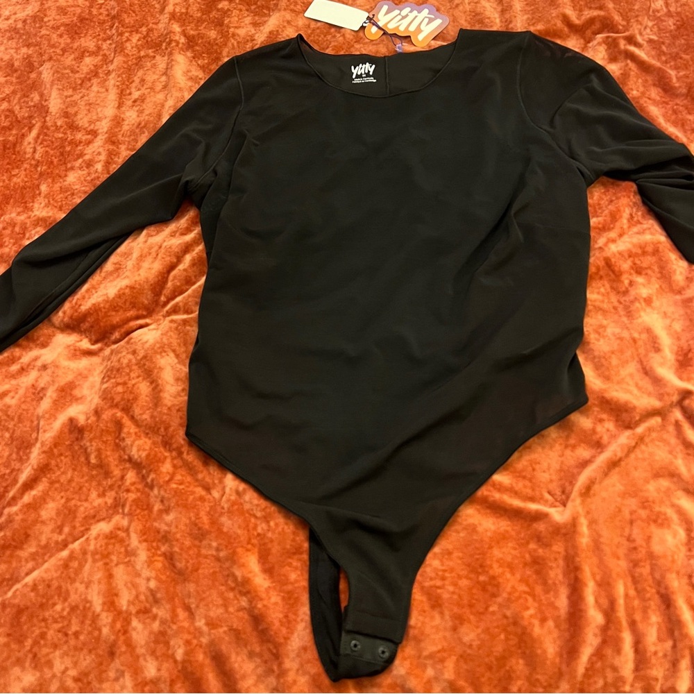 NWT YITTY Thong Double lined Mesh Bodysuit